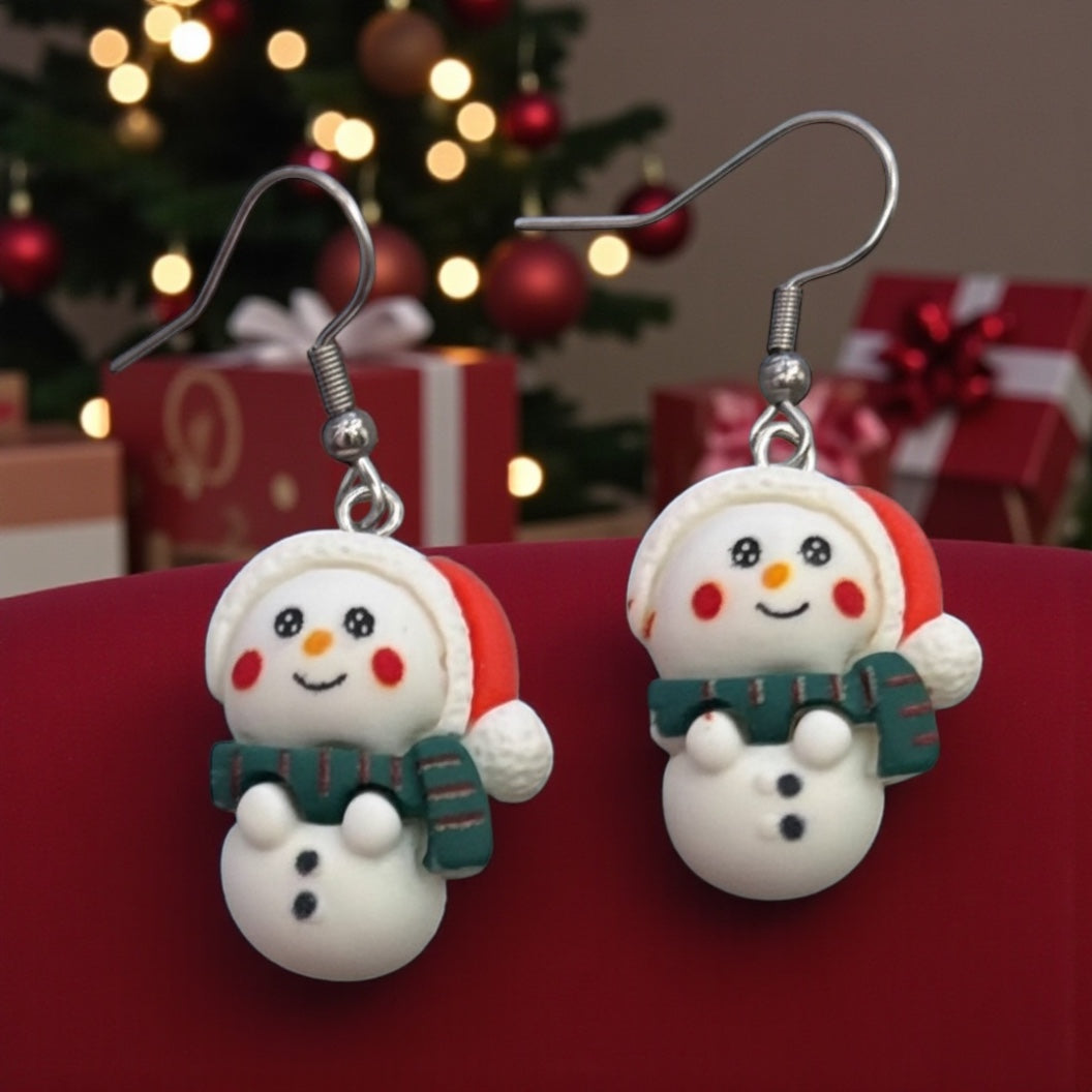 Jolly Snowman Earrings