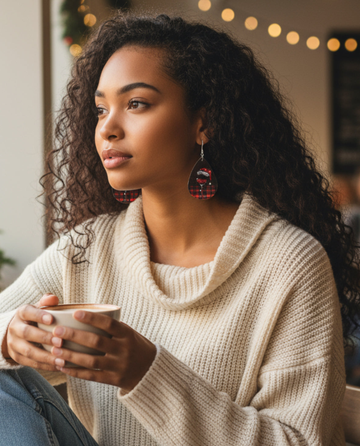 Cheers !!! Christmas Earrings