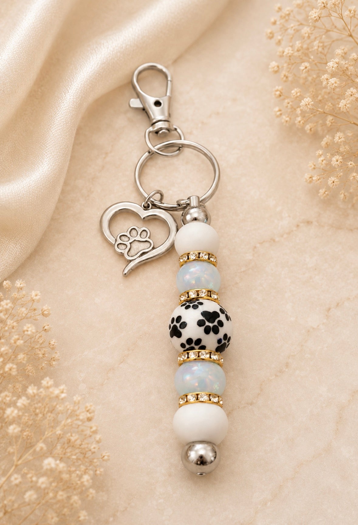 Pawsitive Vibes Keychain