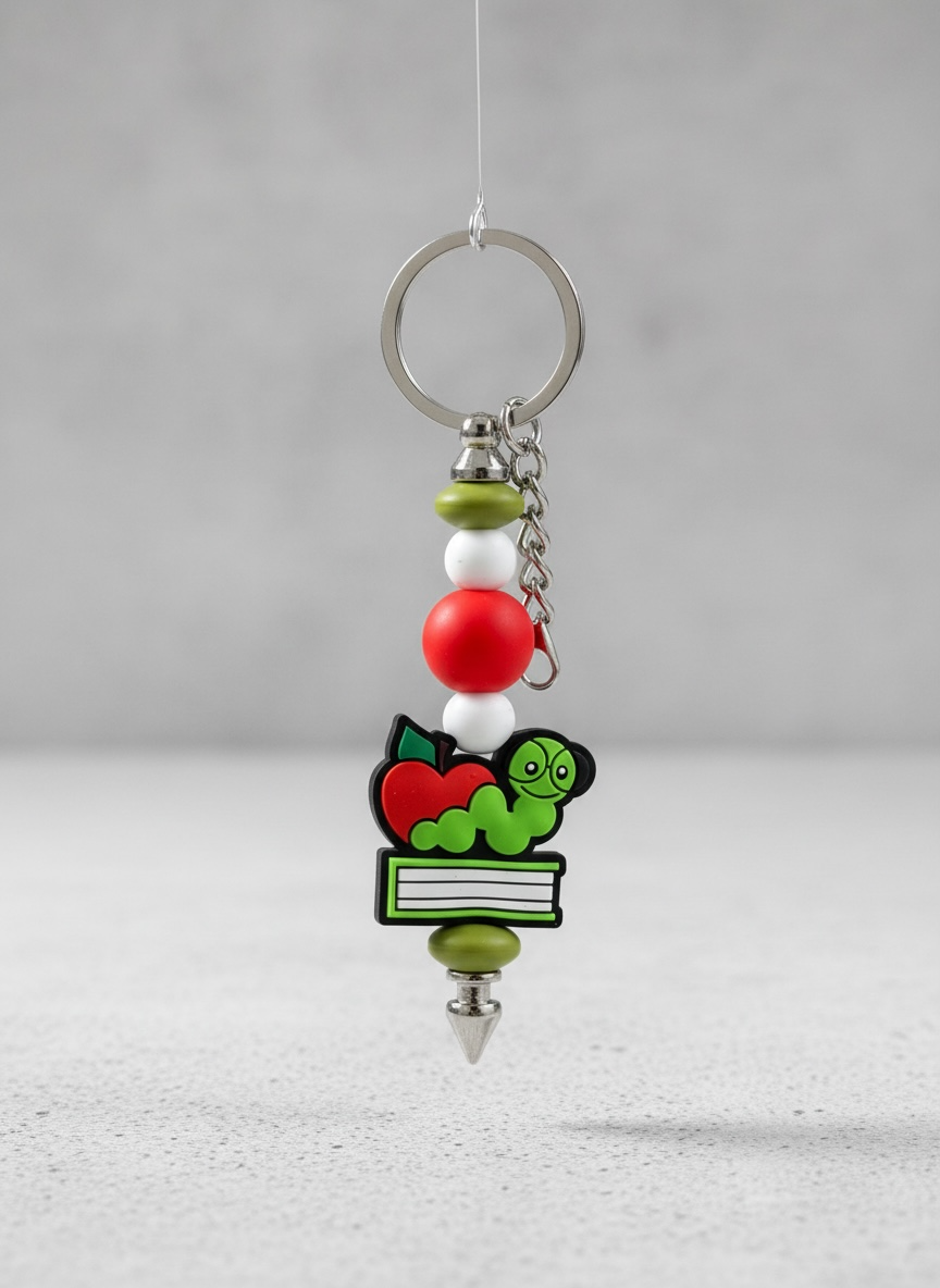 Bookworm Keychain