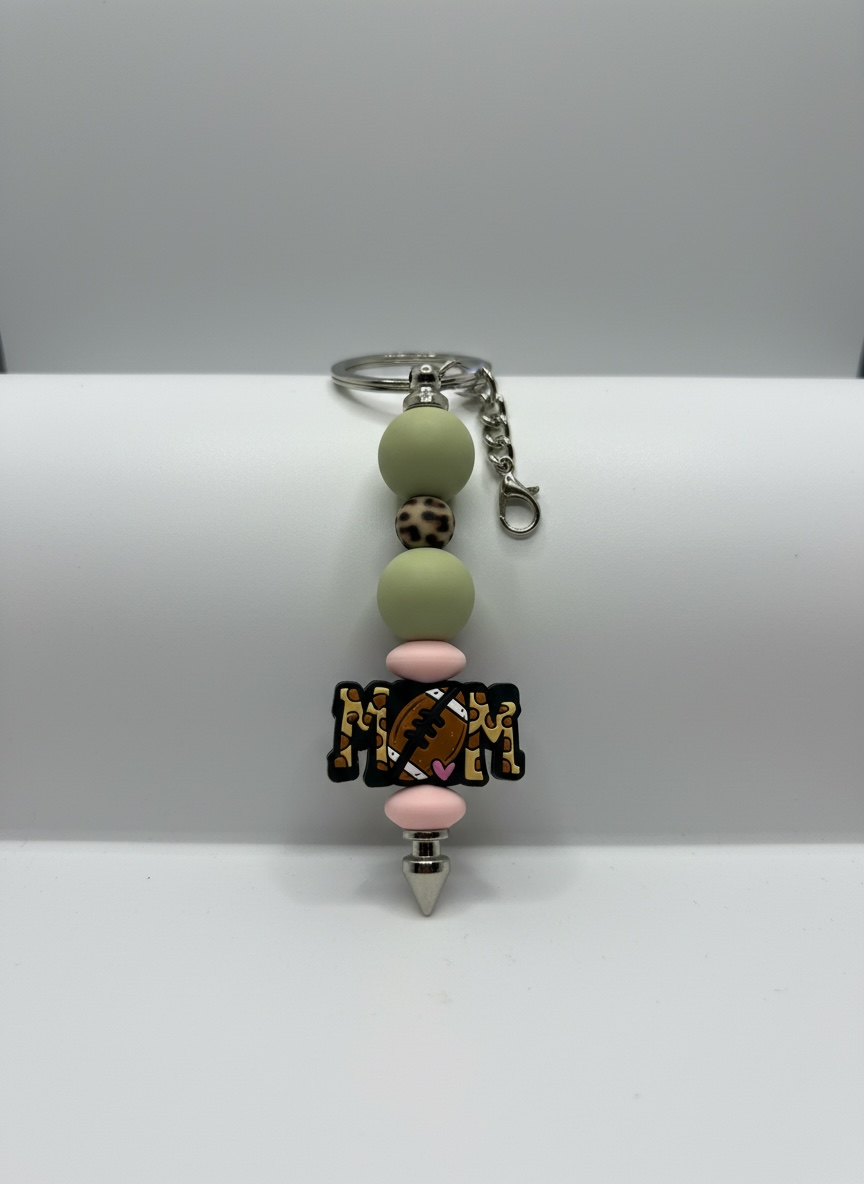 Touchdown Mom Keychain