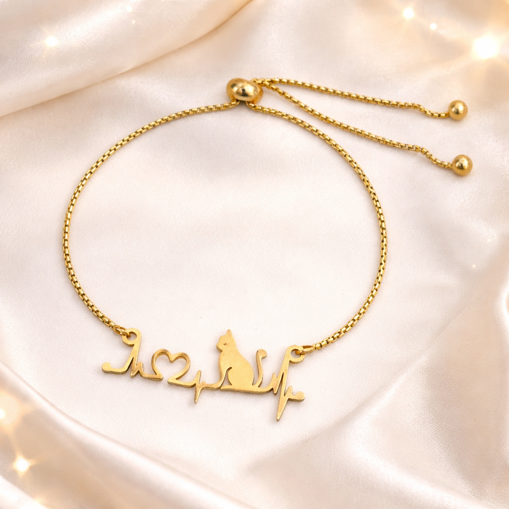 Purrfect Heartbeat Bracelet