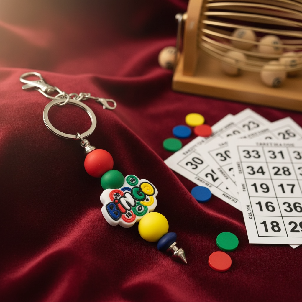 Lucky Bingo Keychain Charm