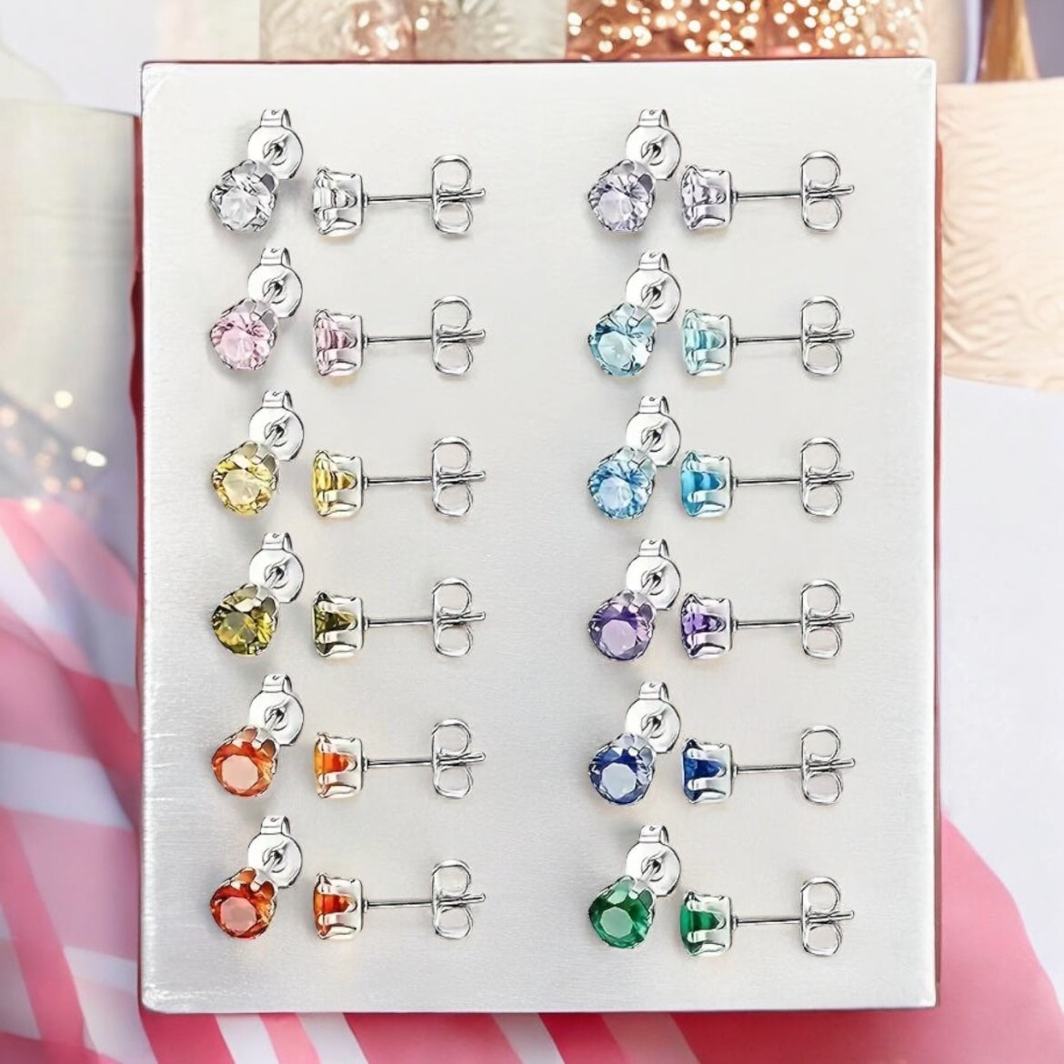 Argentina’s Happy Birthday Stud Earrings