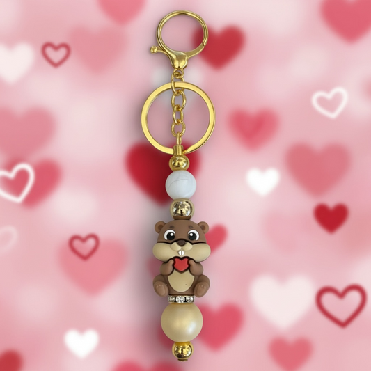 Sweet Woodland Love Keychain