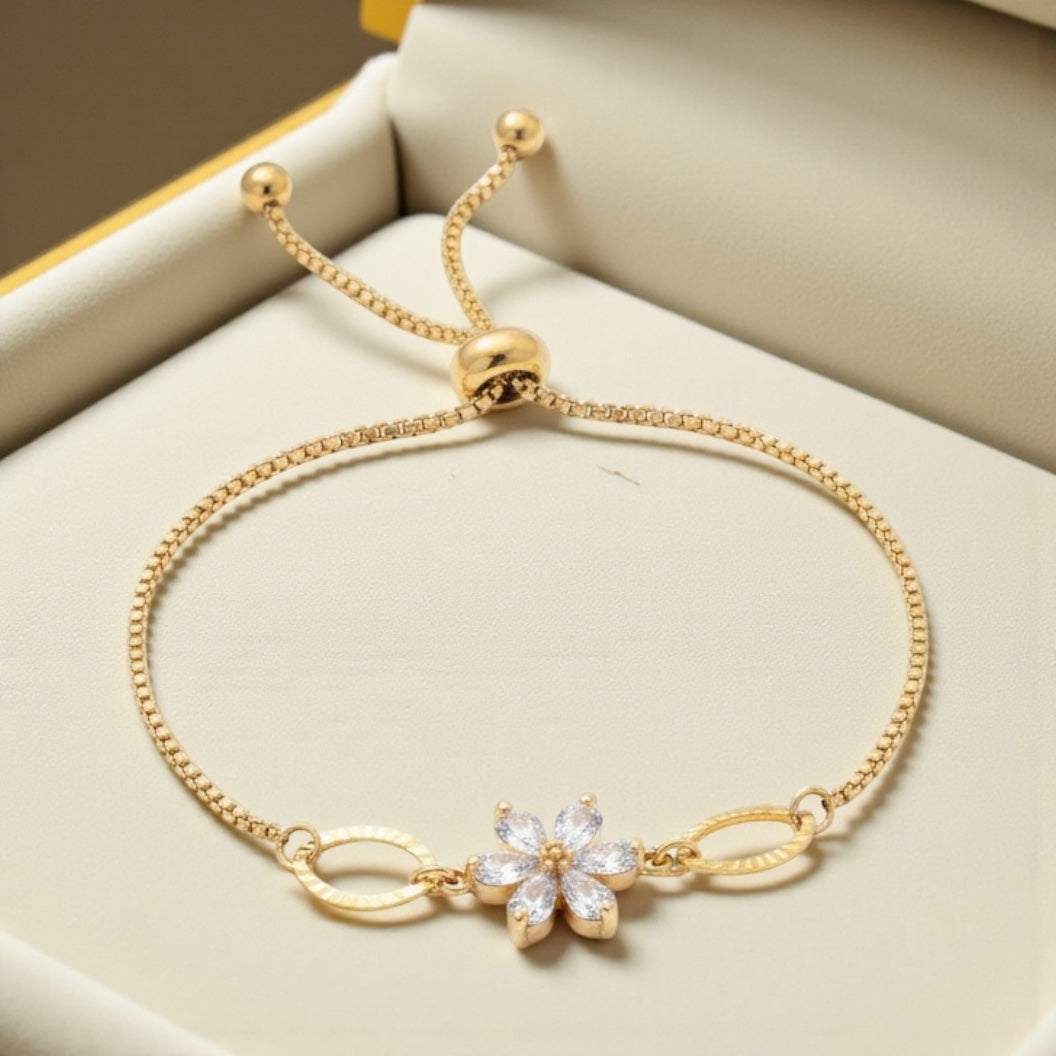 Daisy Bloom Adjustable Bracelet