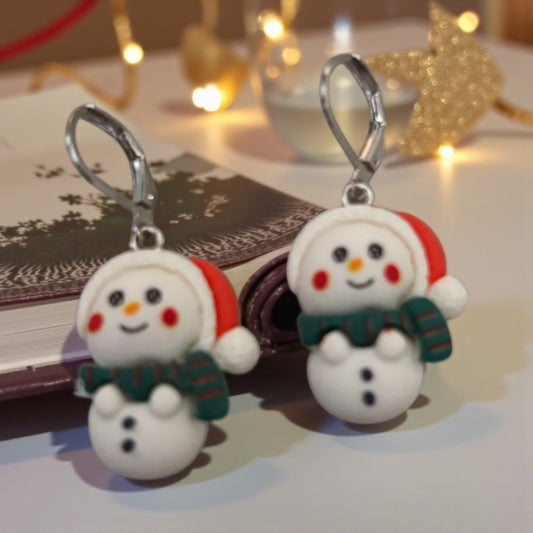 Jolly Snowman Earrings