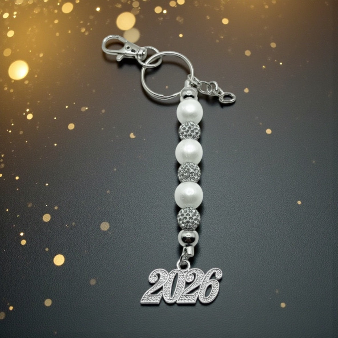 2026 Pearly Sparkle Keychain