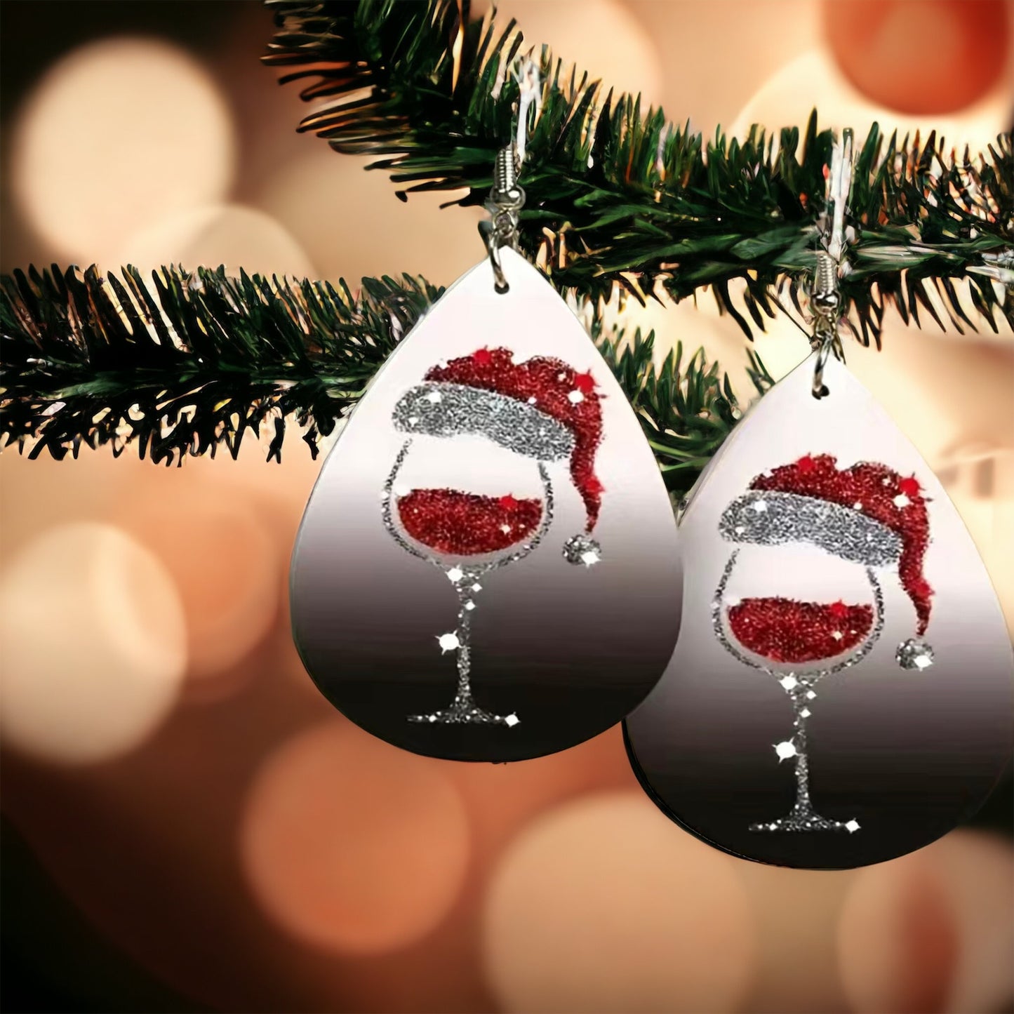 Cheers !!! Christmas Earrings