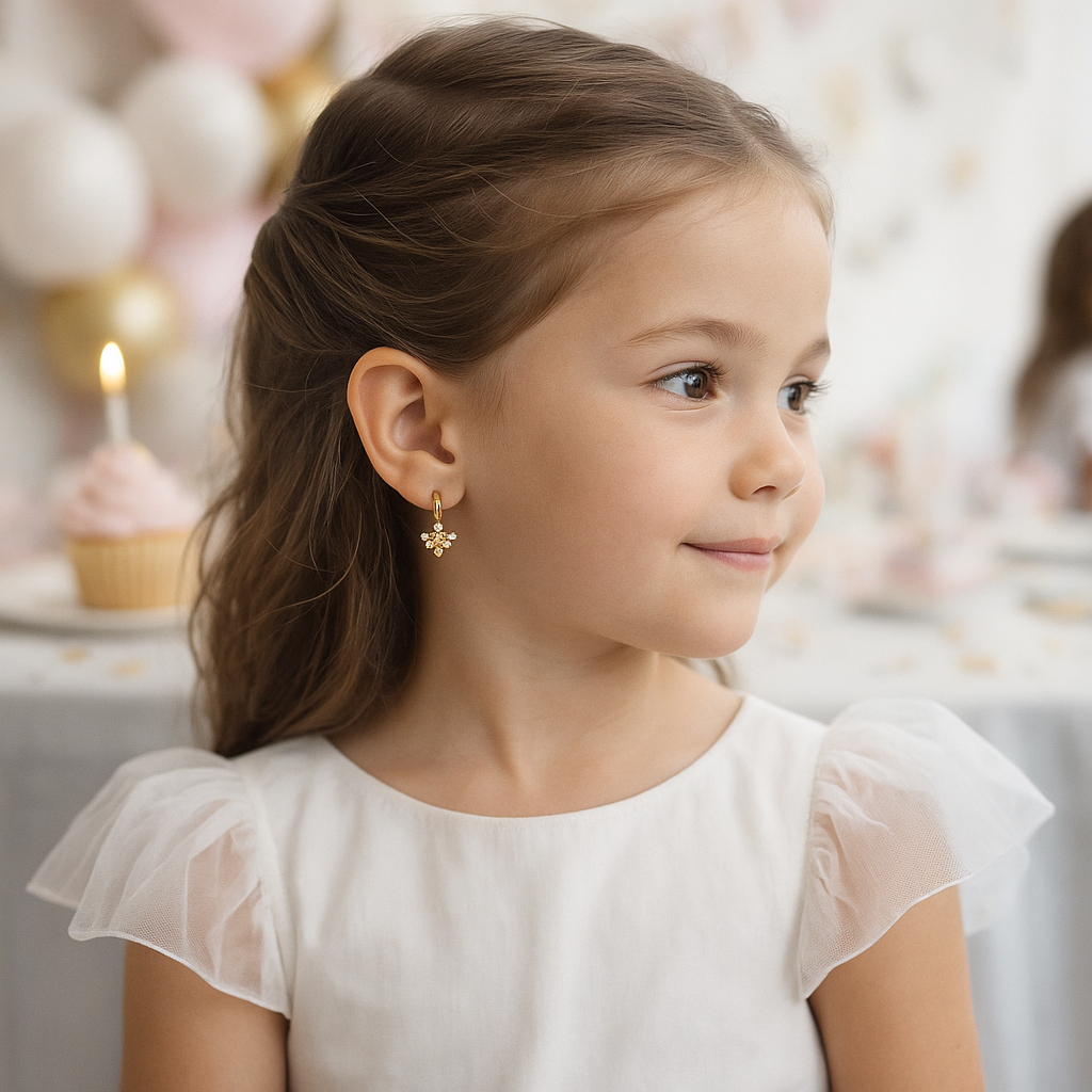 Aubree Bee Huggie Earrings