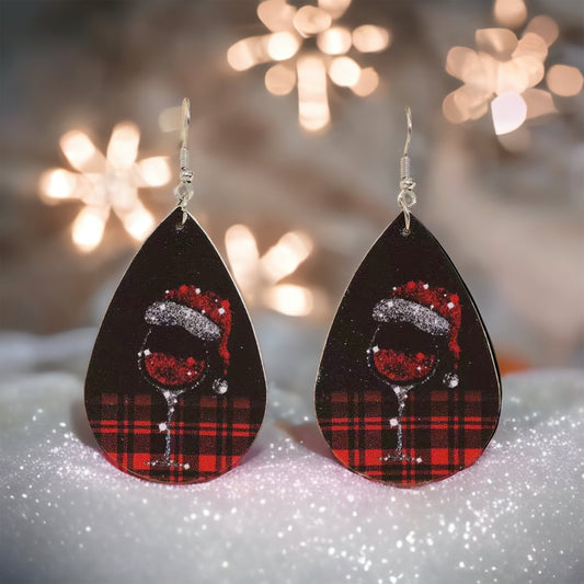 Cheers !!! Christmas Earrings