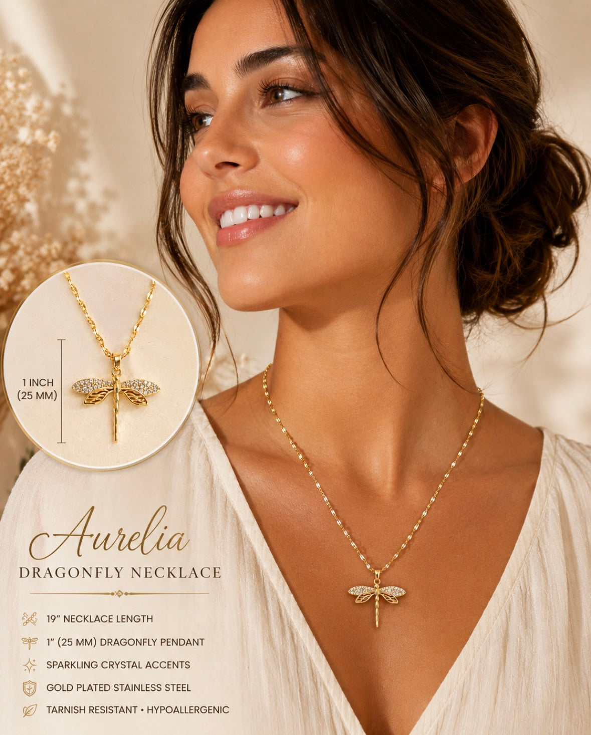 Aurelia Dragonfly Necklace