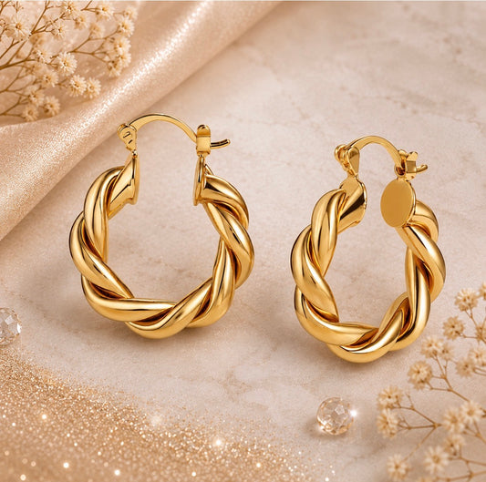 Monaco Twist Hoops