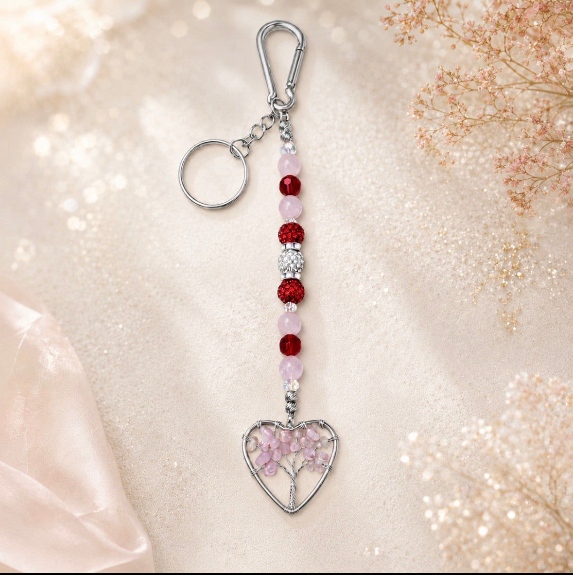 Rose Whisper Purse Charm