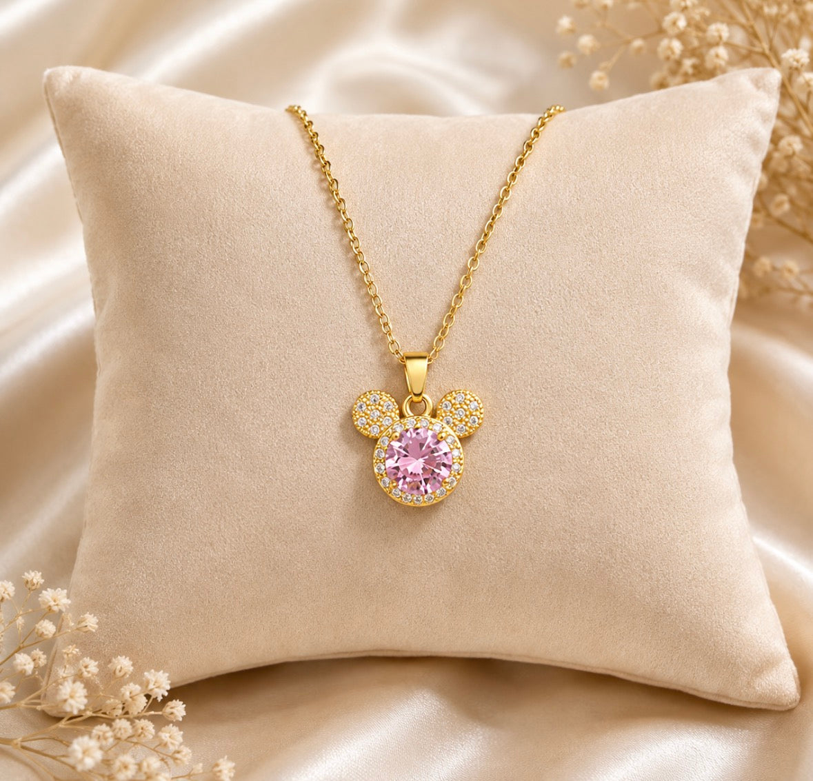 Pink Pixie Spark Necklace