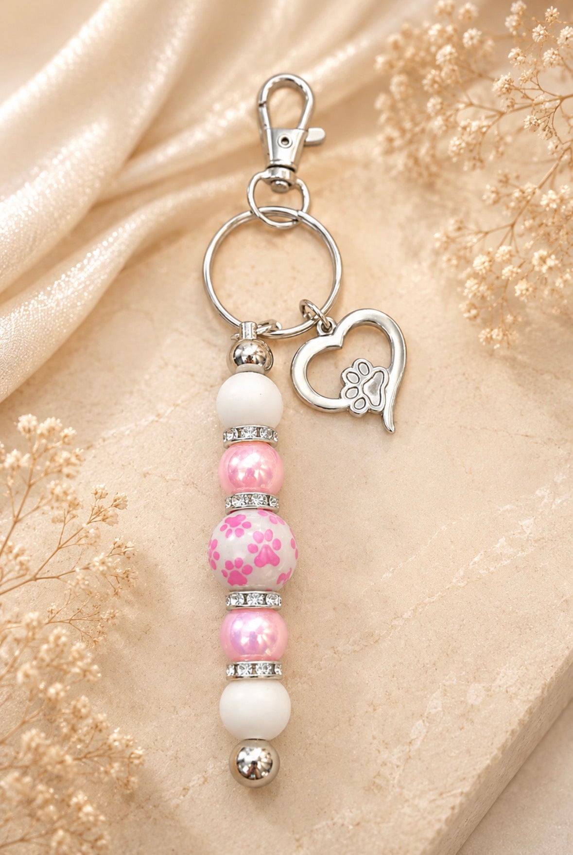 Pawsitive Vibes Keychain