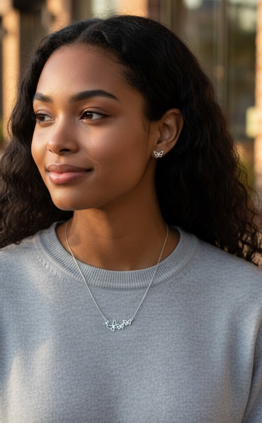 Emila Butterfly Jewelry Set
