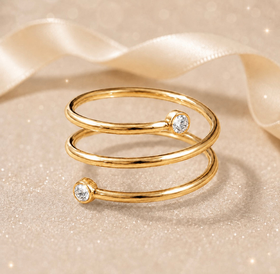 Estelle Golden Sparkle Ring