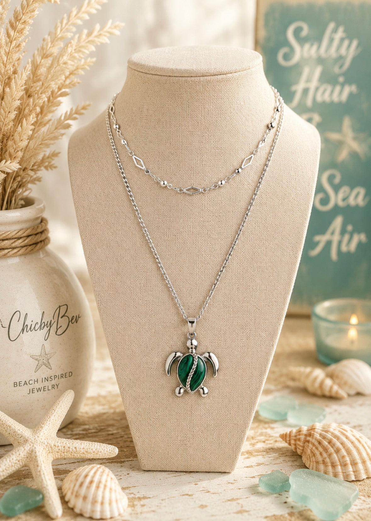 Island Wanderer Turtle Necklace