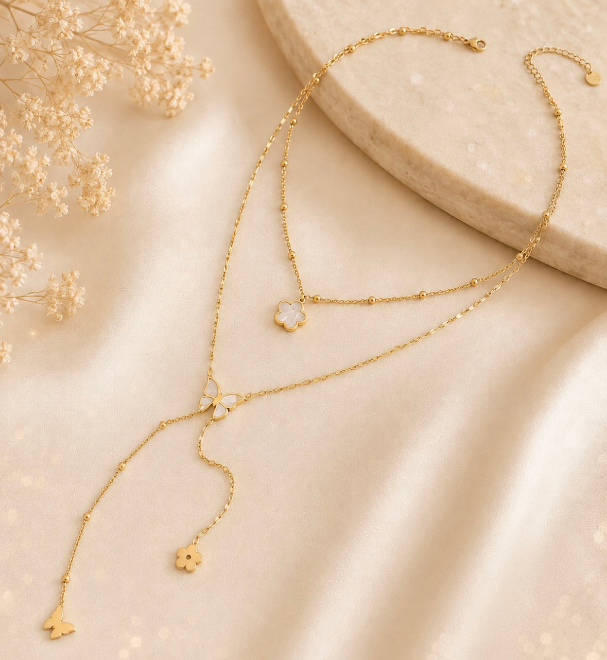Fleur de Papillon Necklace