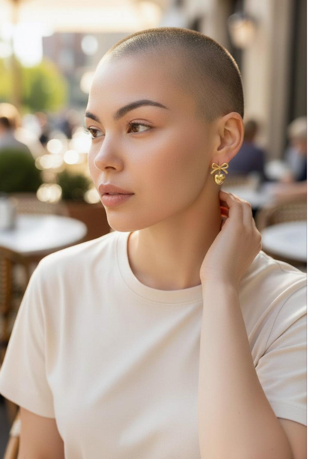 Vivienne Sweetheart Bow Studs