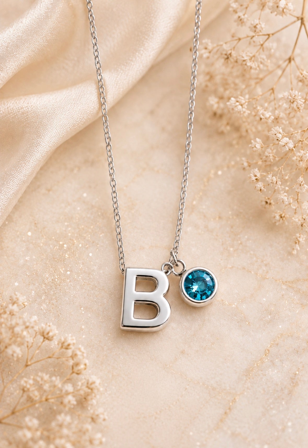 Glowstone Initial Necklace