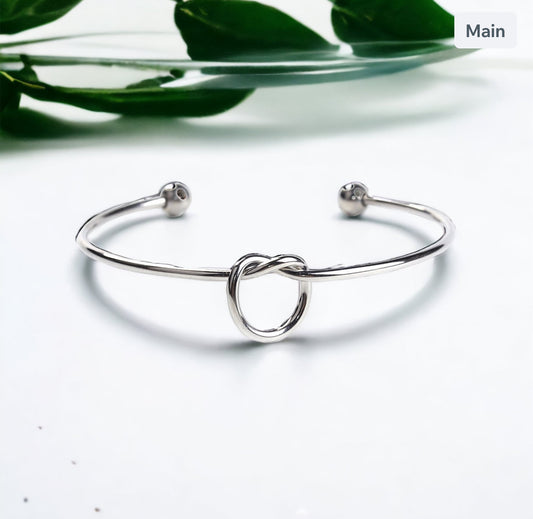 Eterna Knot Open Cuff Bangle