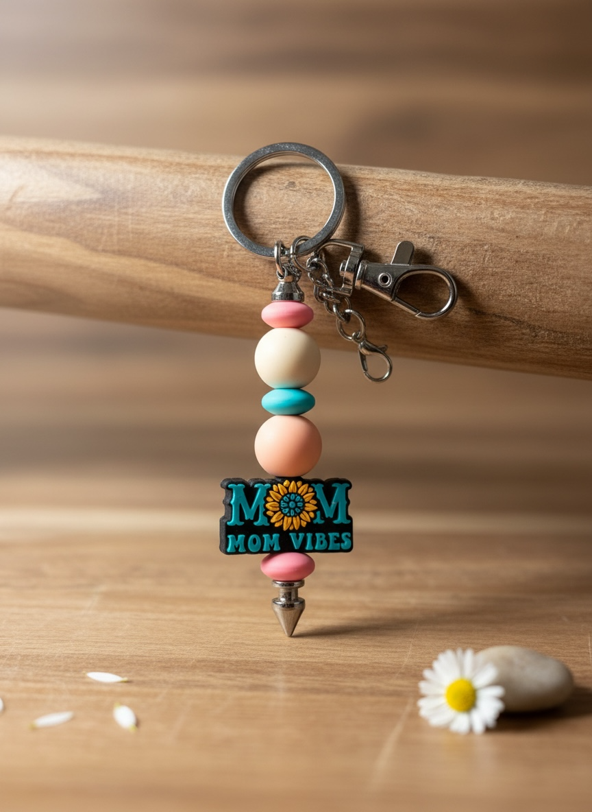 Mama Sunshine Vibe Keychain