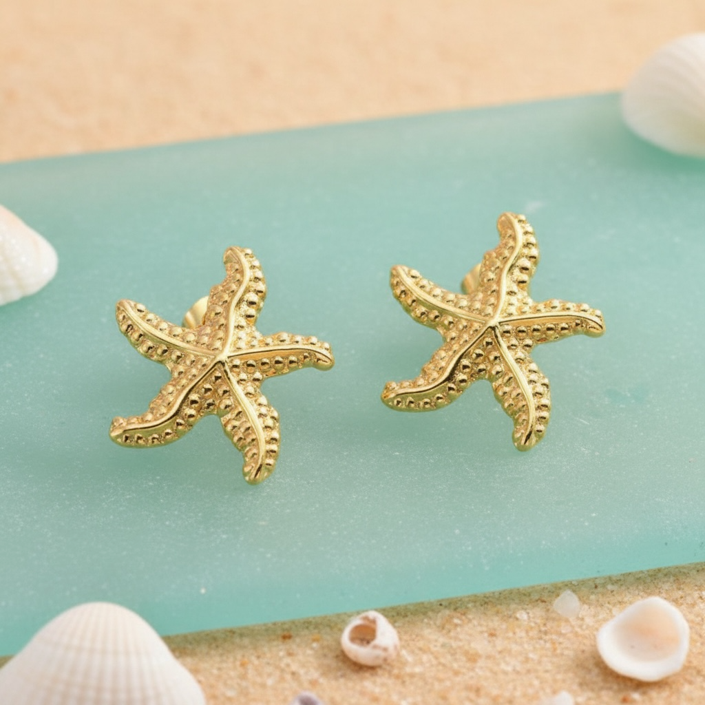 Coral Breeze Starfish Studs