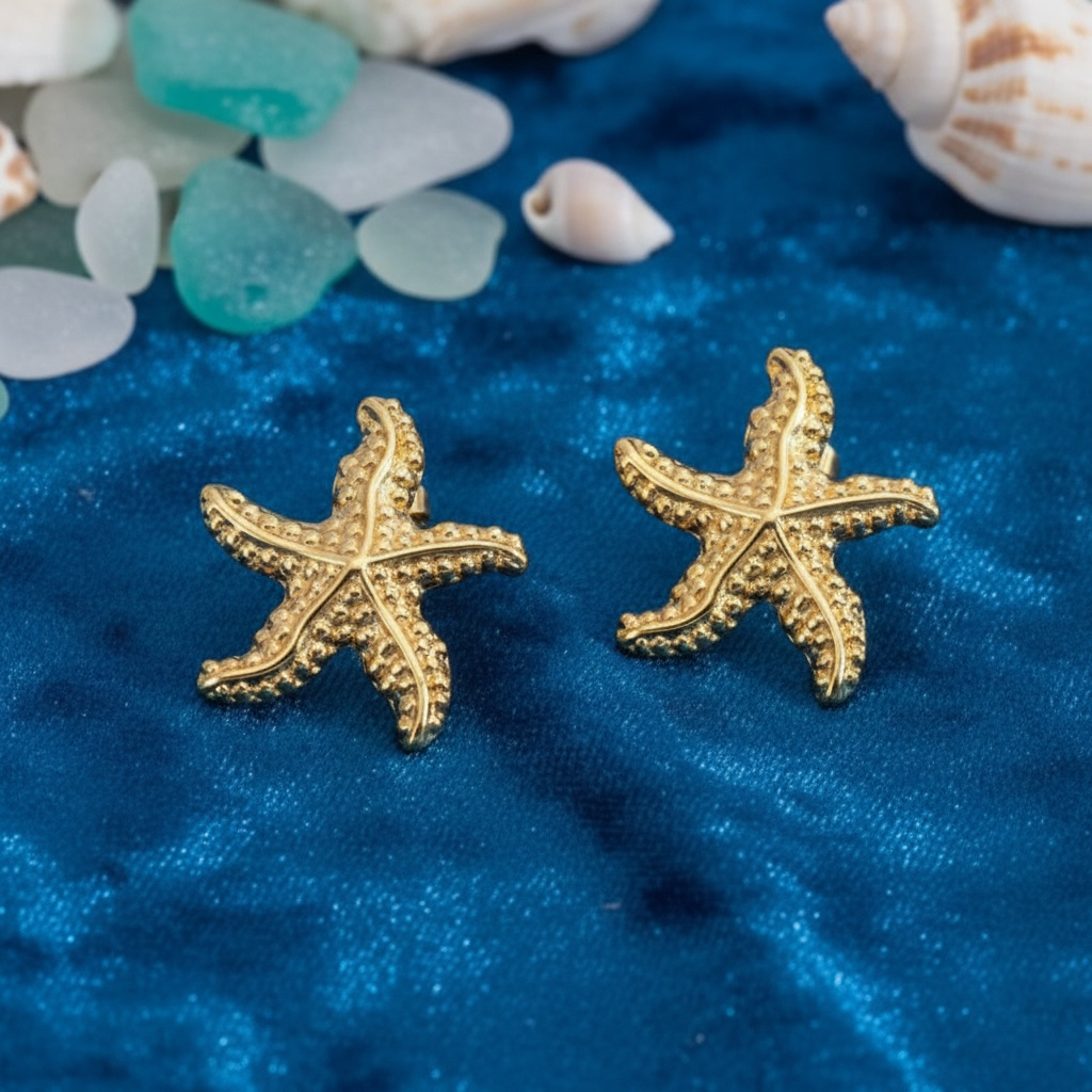 Coral Breeze Starfish Studs