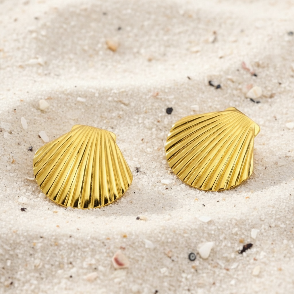 Marina’s Shell Stud Earrings