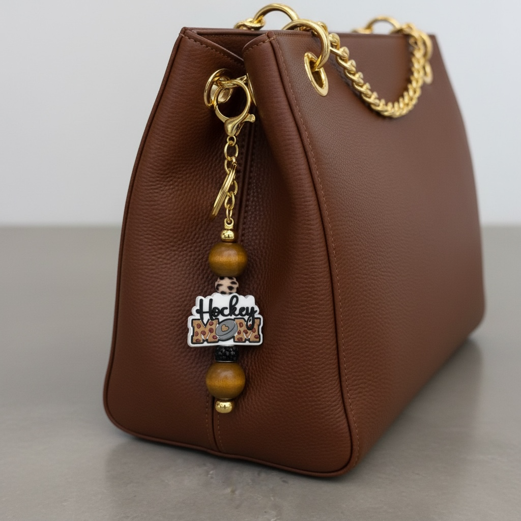 Rinkside Mom Keychain