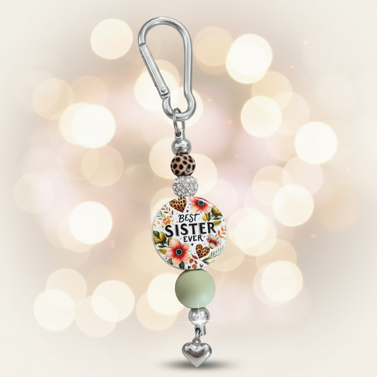 Petal Promise Sister Keychain