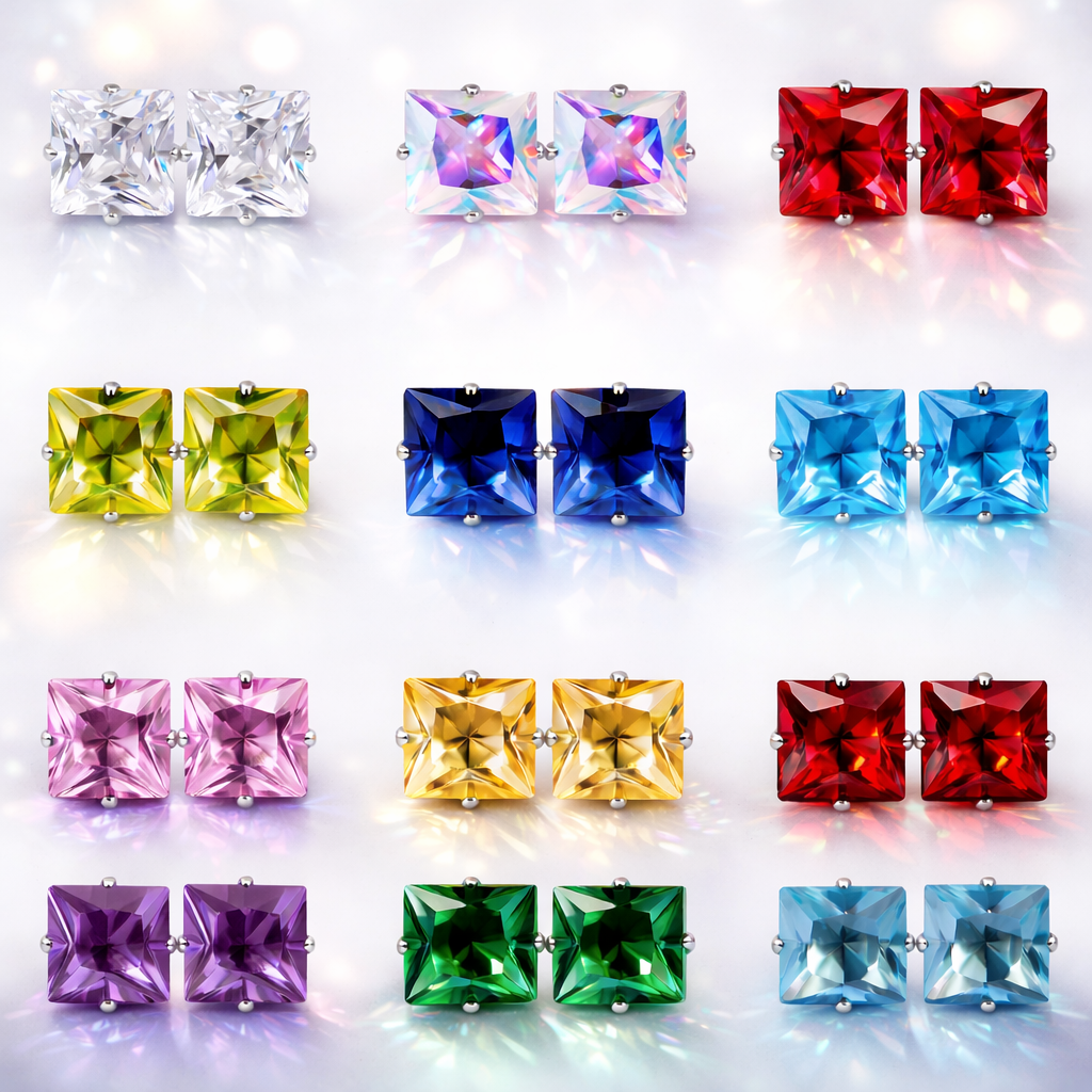 Gemstone Glow Birthday Studs