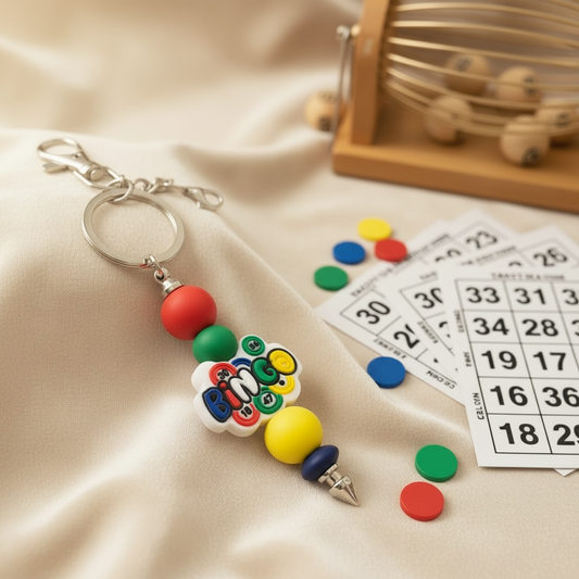 Lucky Bingo Keychain Charm