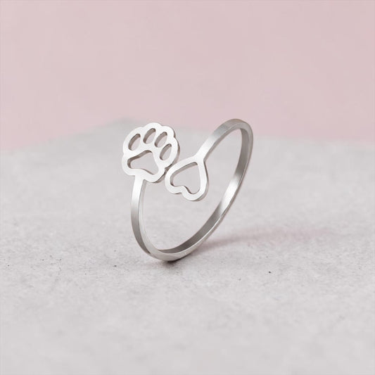 Pawprint Promise Ring
