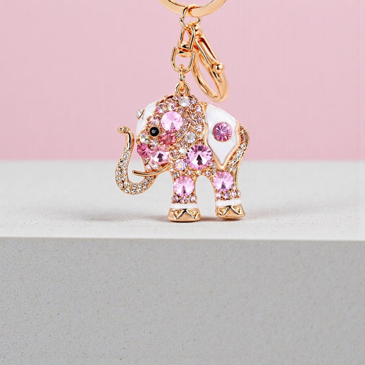 Rosé Wishes Elephant Keychain