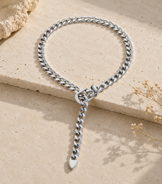 Titan Luxe Drop Necklace