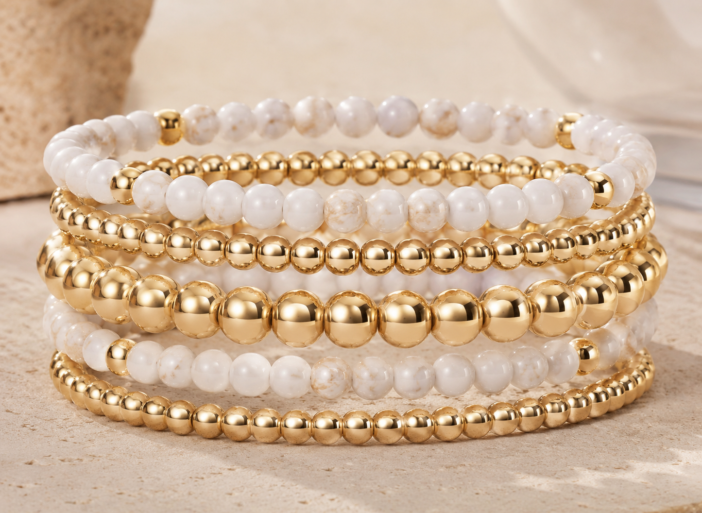 Golden Harmony Bracelet Stack
