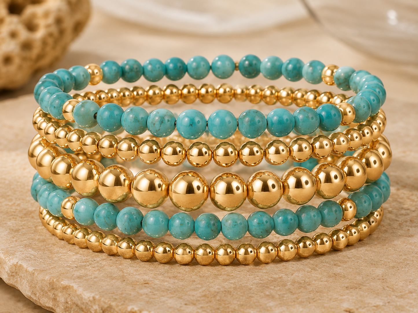 Golden Harmony Bracelet Stack