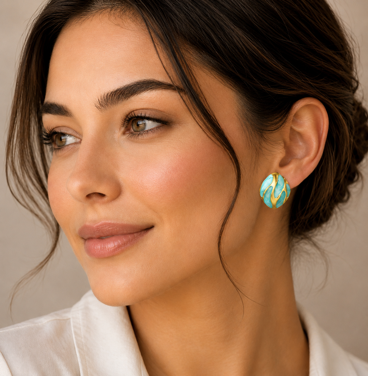 Tidal Serenity Stud Earrings