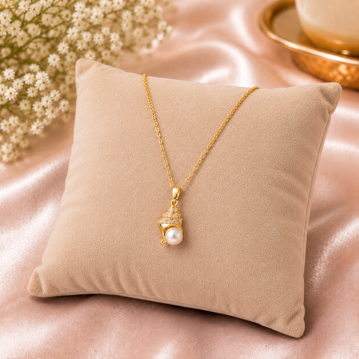 Oceana Pearl Shell Necklace