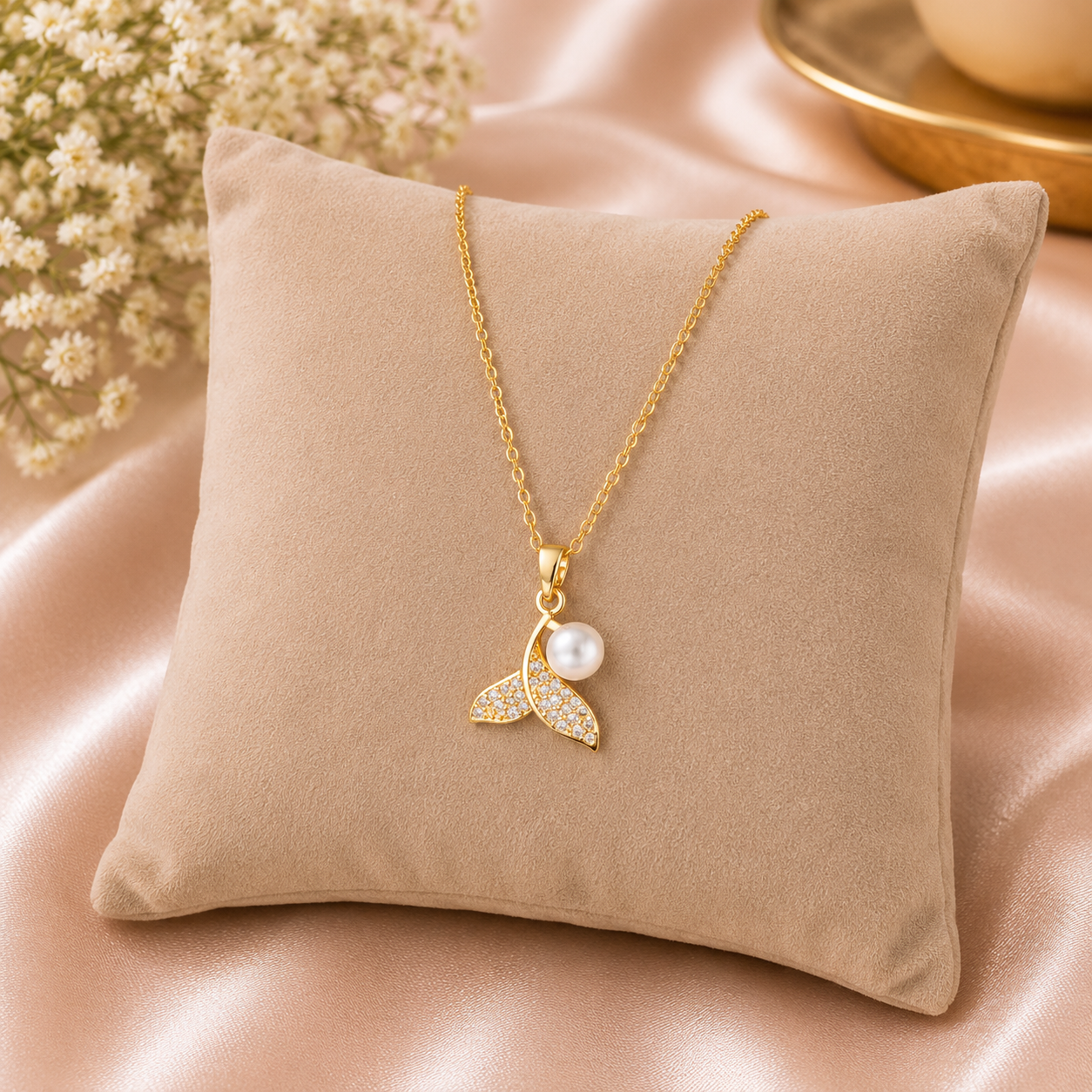 Marina Mermaid Tail Necklace