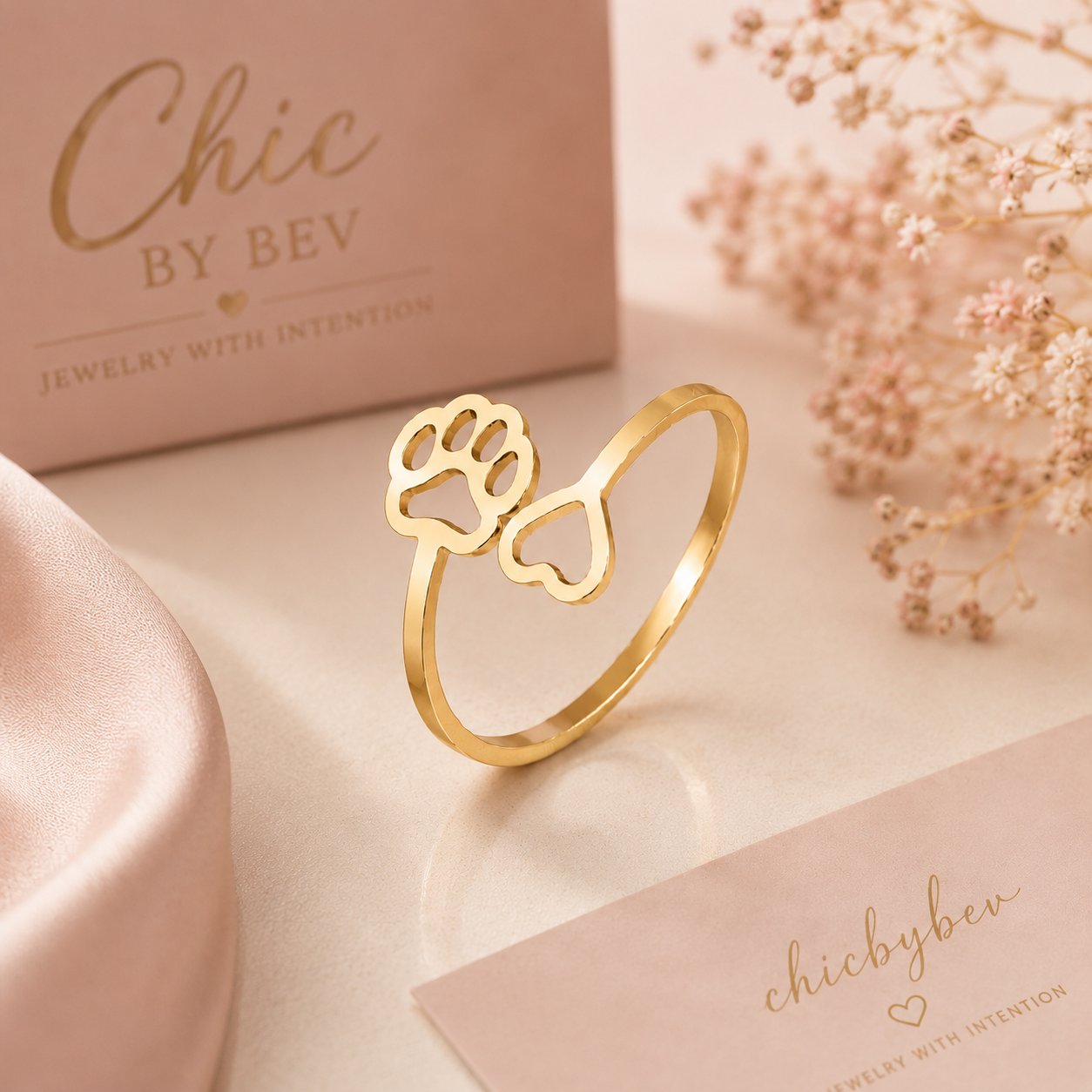 Pawprint Promise Ring