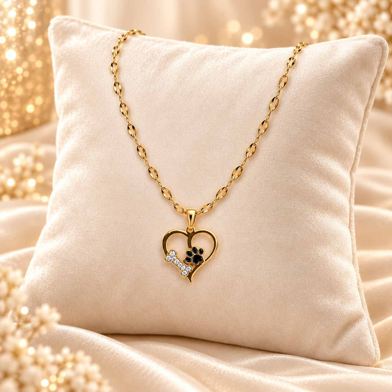 Paws Forever Heart Necklace