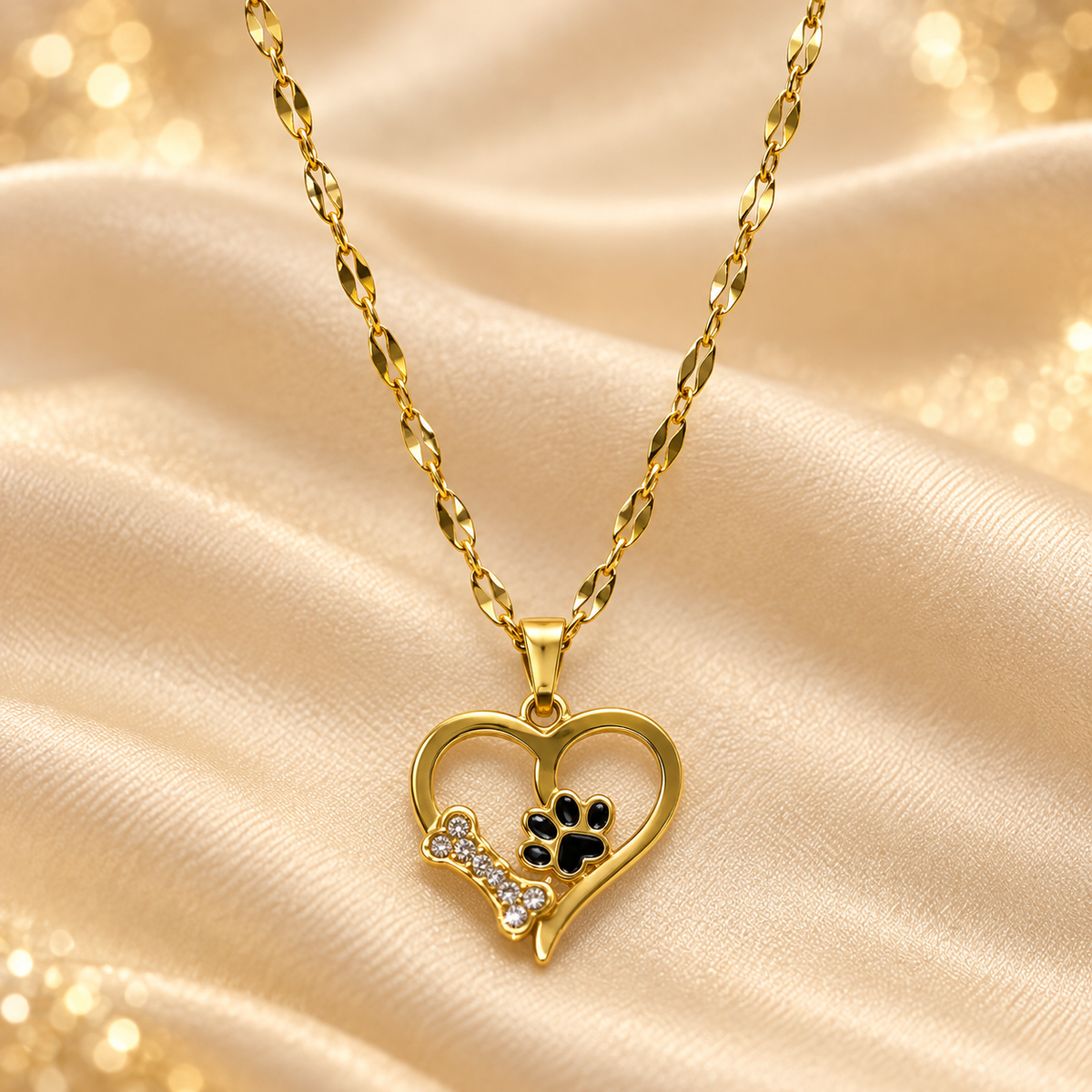 Paws Forever Heart Necklace
