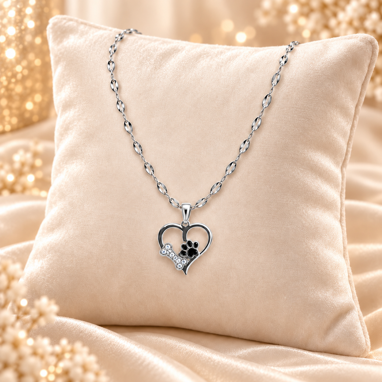 Paws Forever Heart Necklace