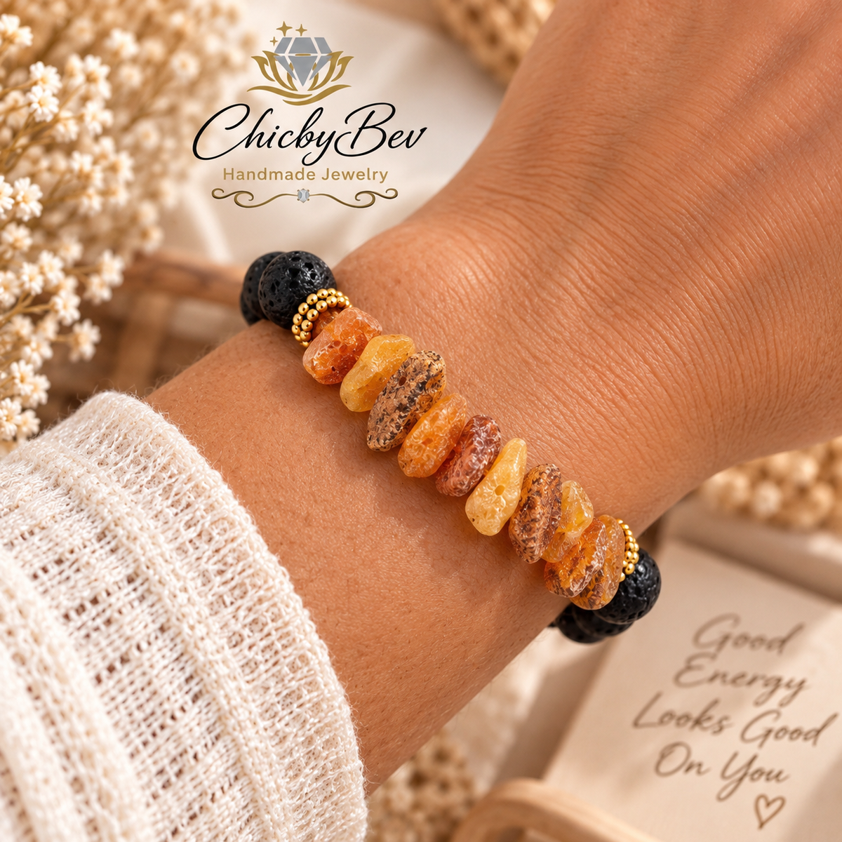 Amber Aura — Spritz of Wellness Bracelet