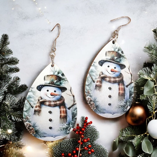 Freeze Snowman Earrings